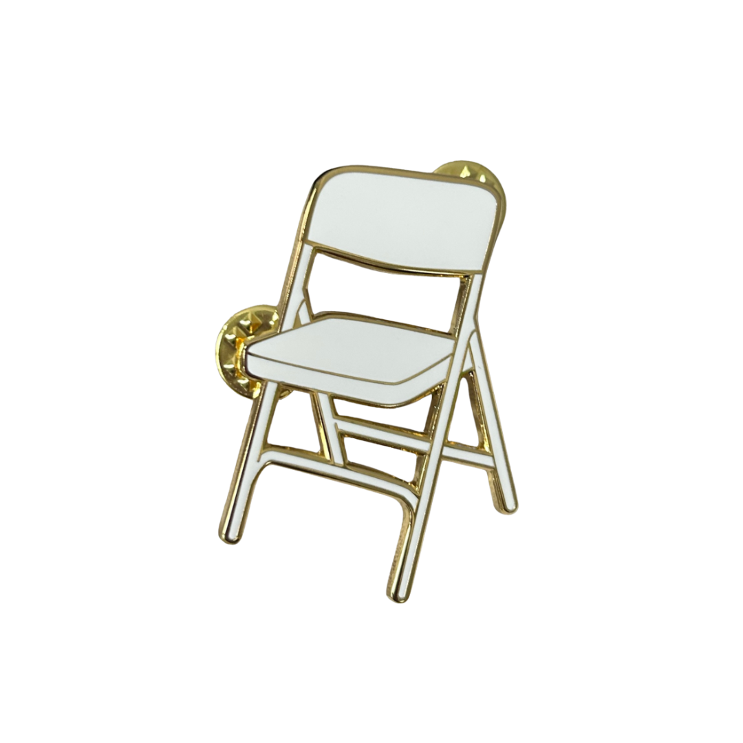 Folding Chair Enamel Pin
