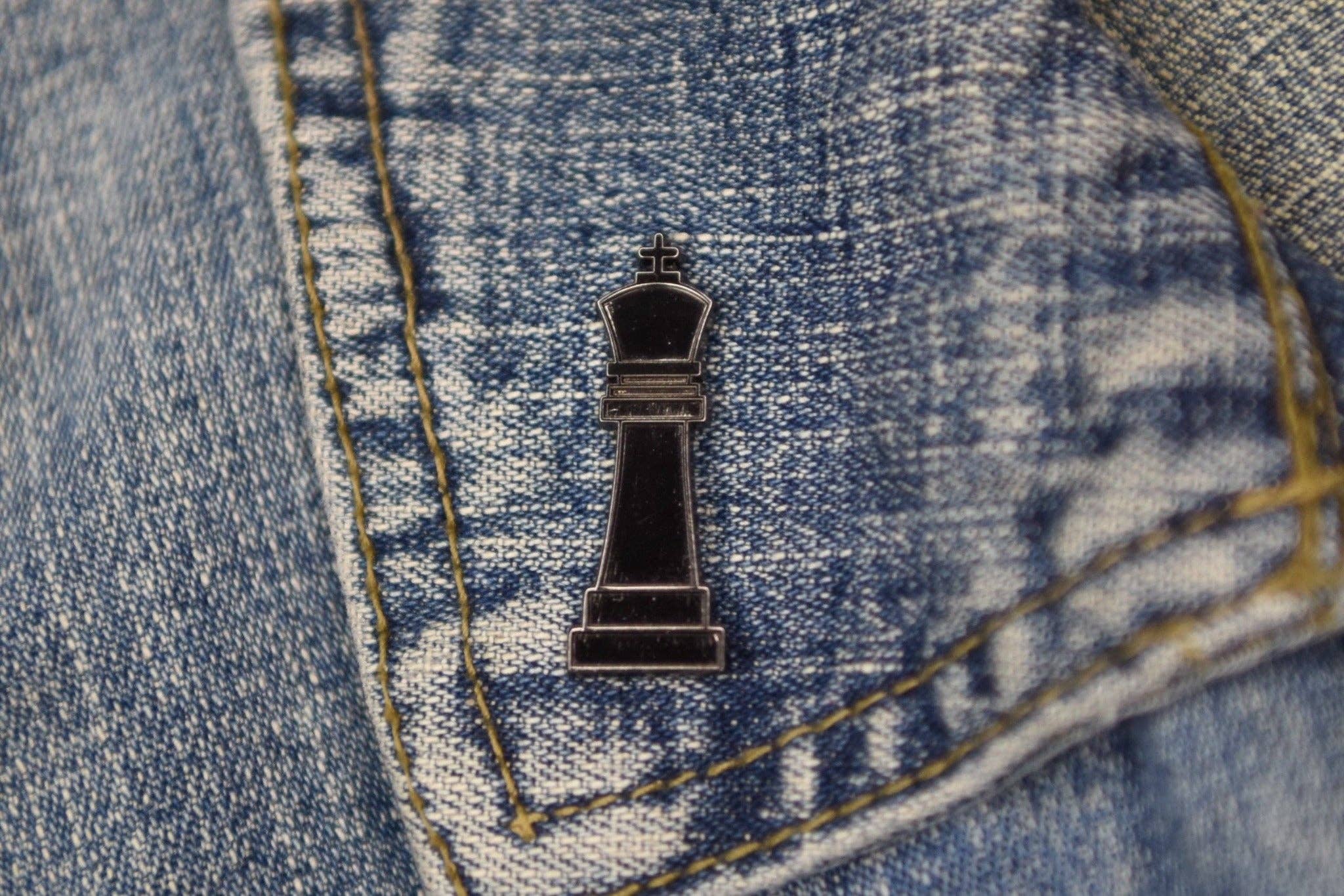 King Chess Piece Pin
