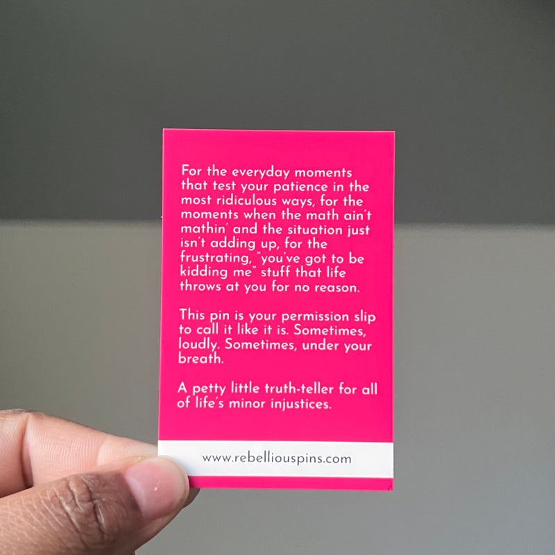 That’s Some Bullshit Enamel Pin