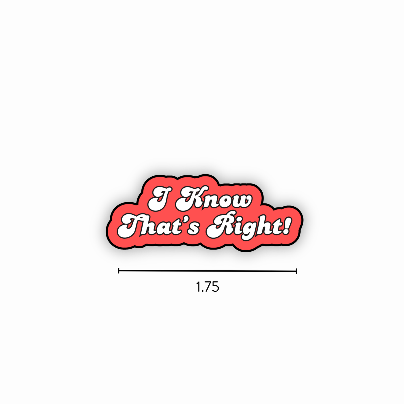 Enamel Pin | I Know That's Right!