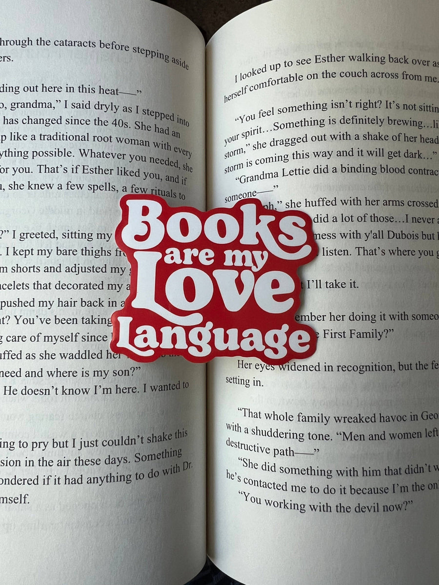 Books are my Love Language Sticker