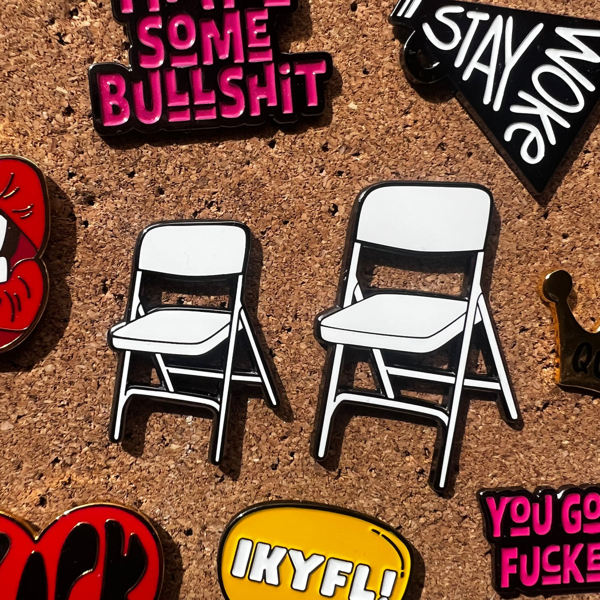Enamel Pin | Folding Chair