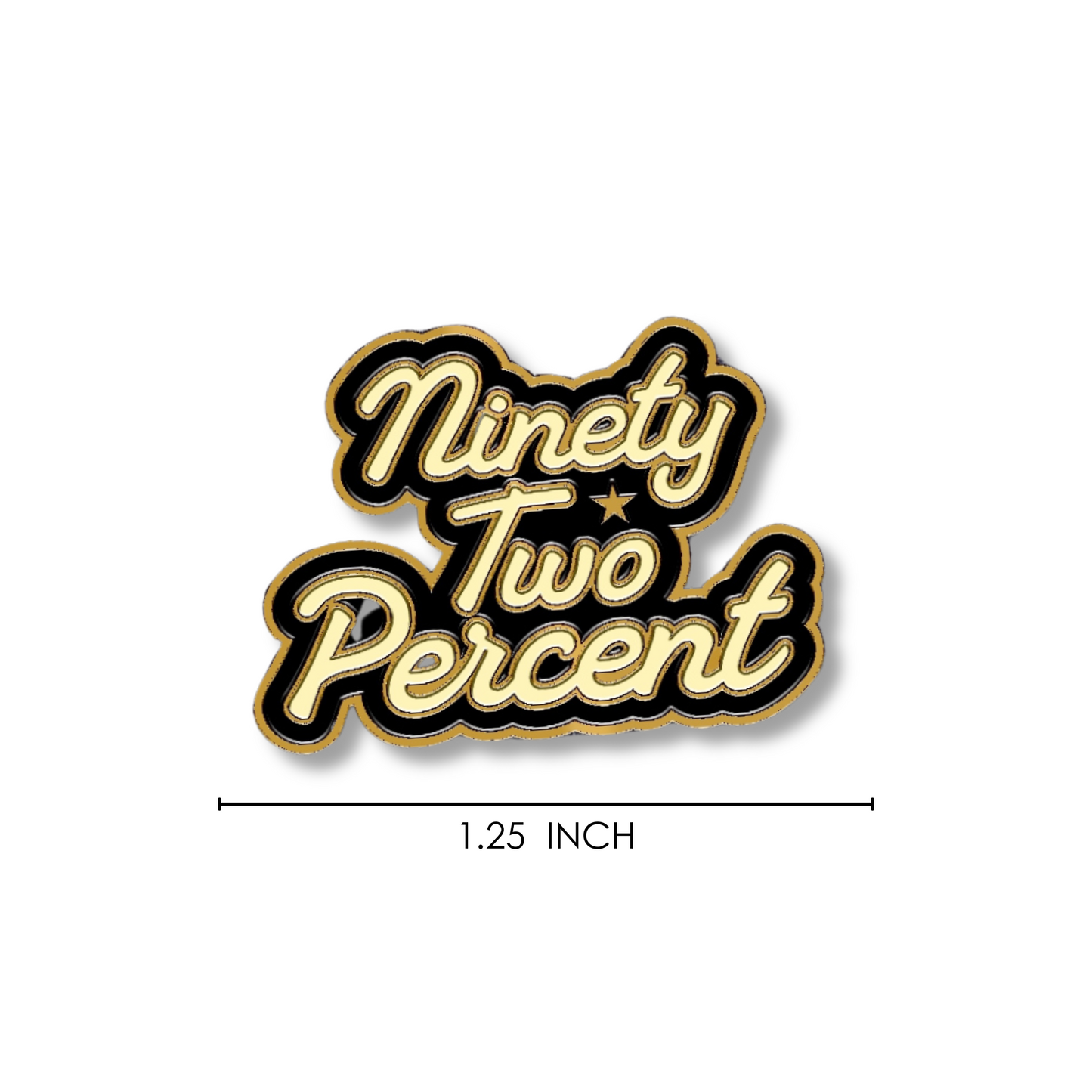 92% Soft Enamel Pin