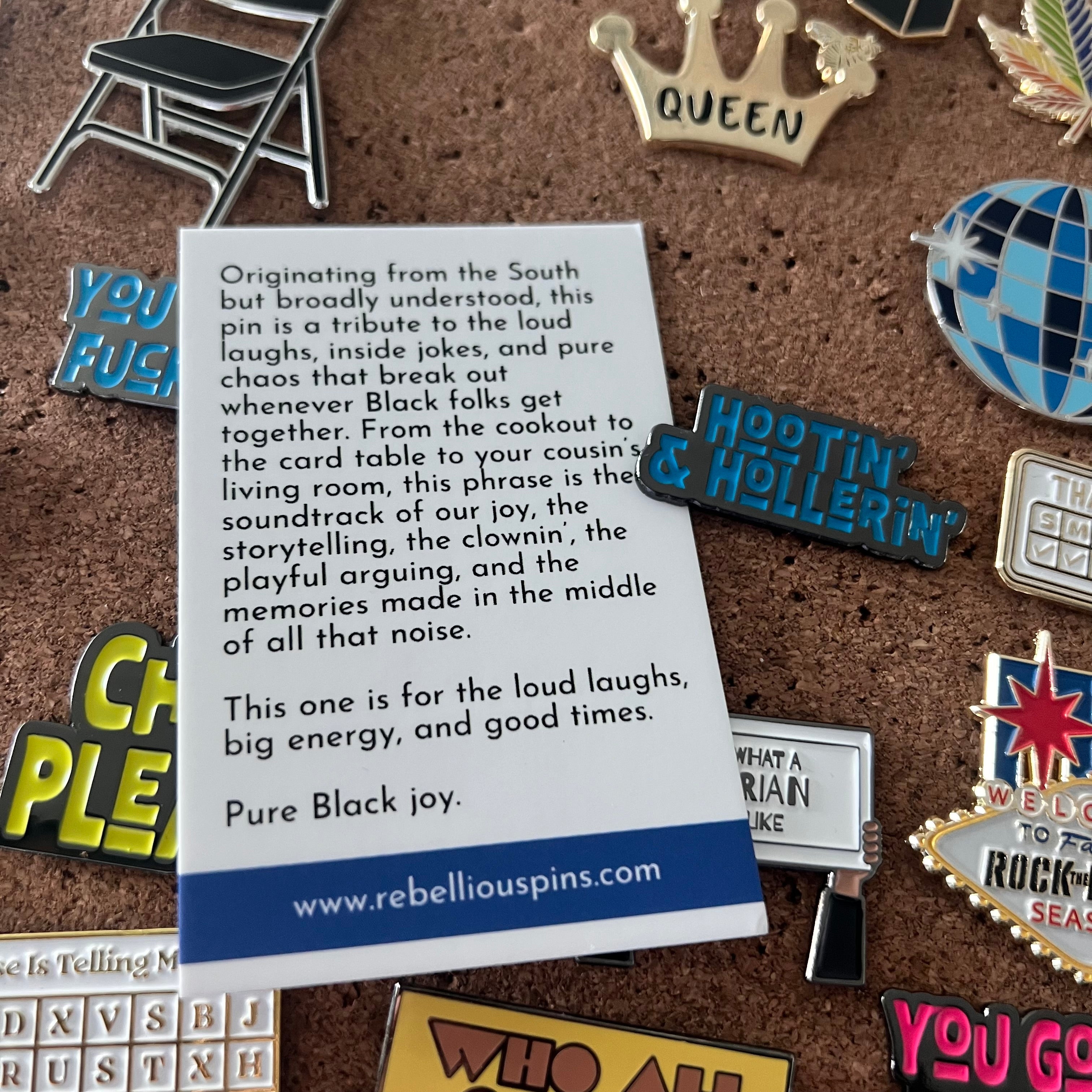 Hootin’ & Hollerin’ Enamel Pin