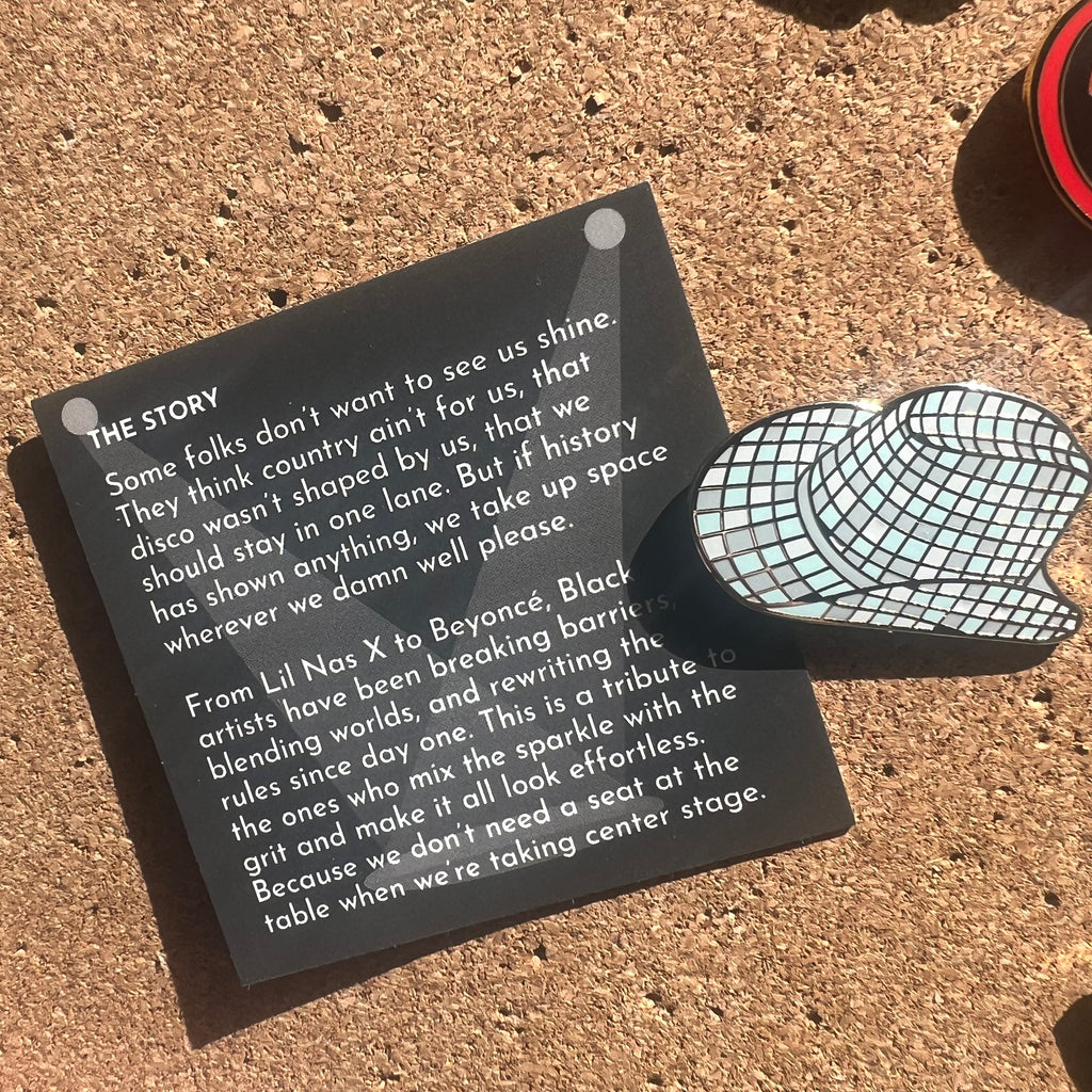 FINAL SALE Disco Cowgirl Pin (Blank Card)