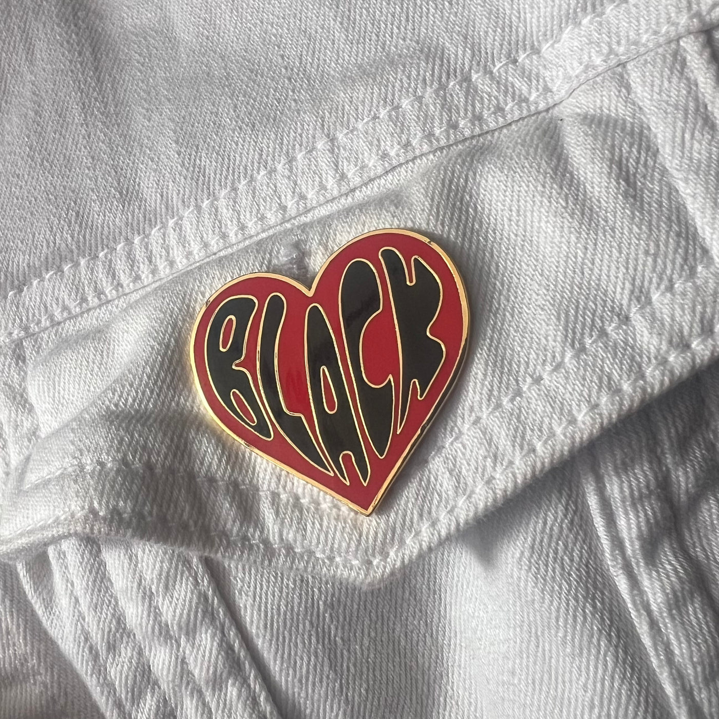 Black Love Enamel Pin