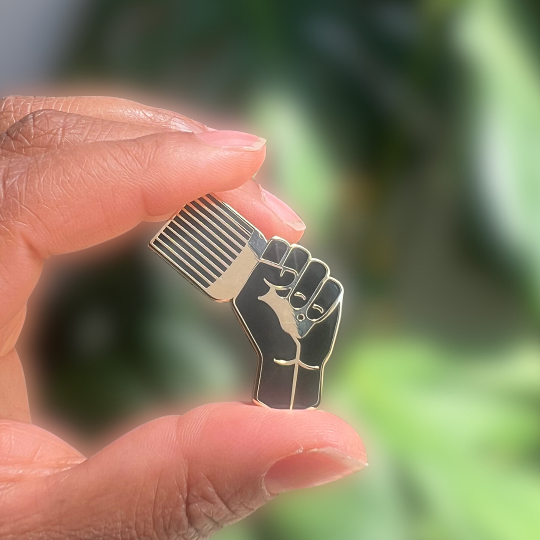 Black Power Enamel Pin