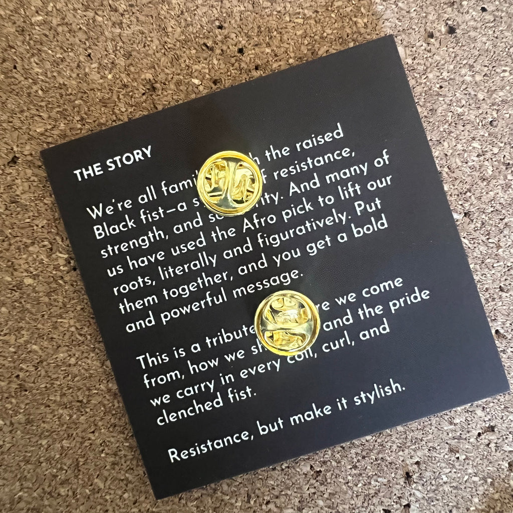 Black Power Enamel Pin