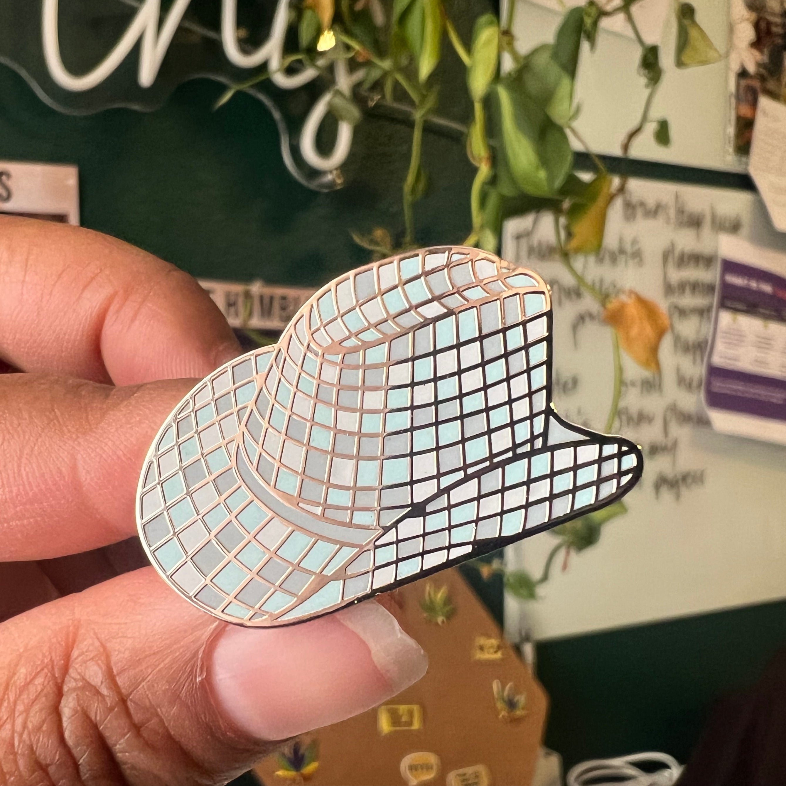 FINAL SALE Disco Cowgirl Pin (Blank Card)