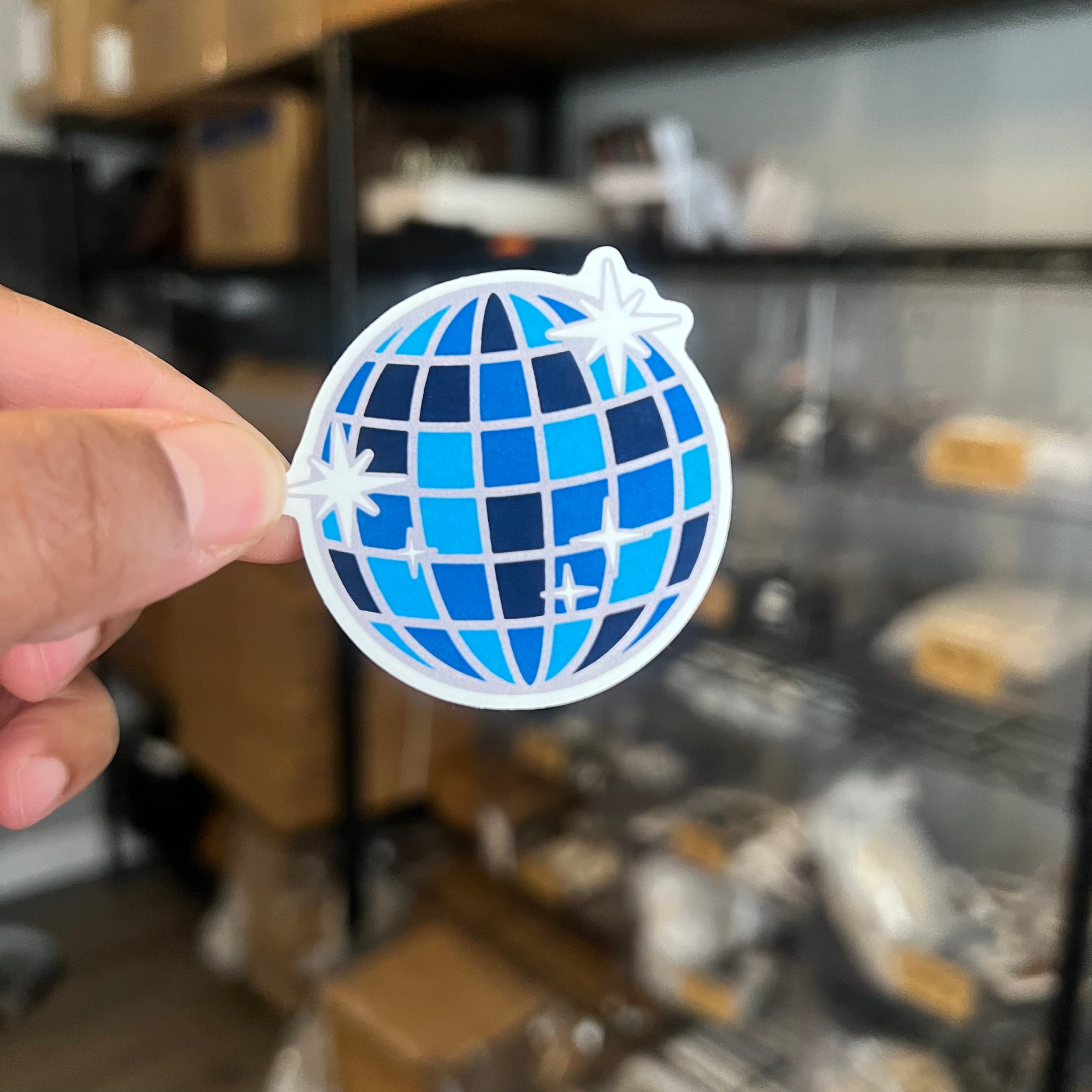 Sticker | Denim Disco Ball