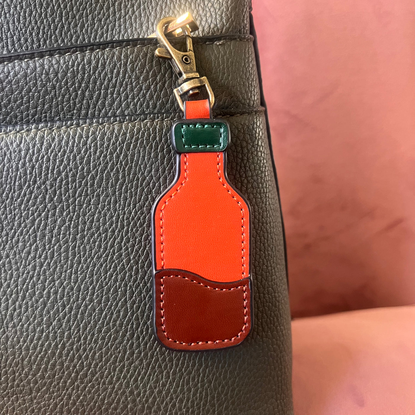 Hot Sauce in my Bag | Faux Leather Charm