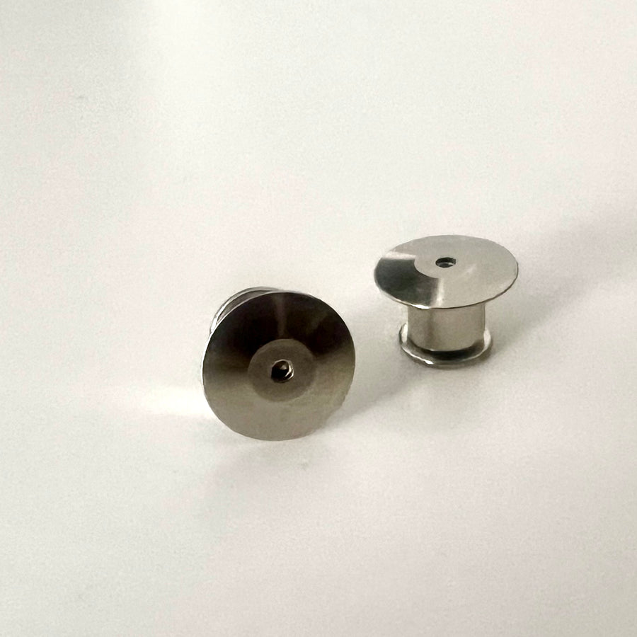 2 Locking Pin Backs