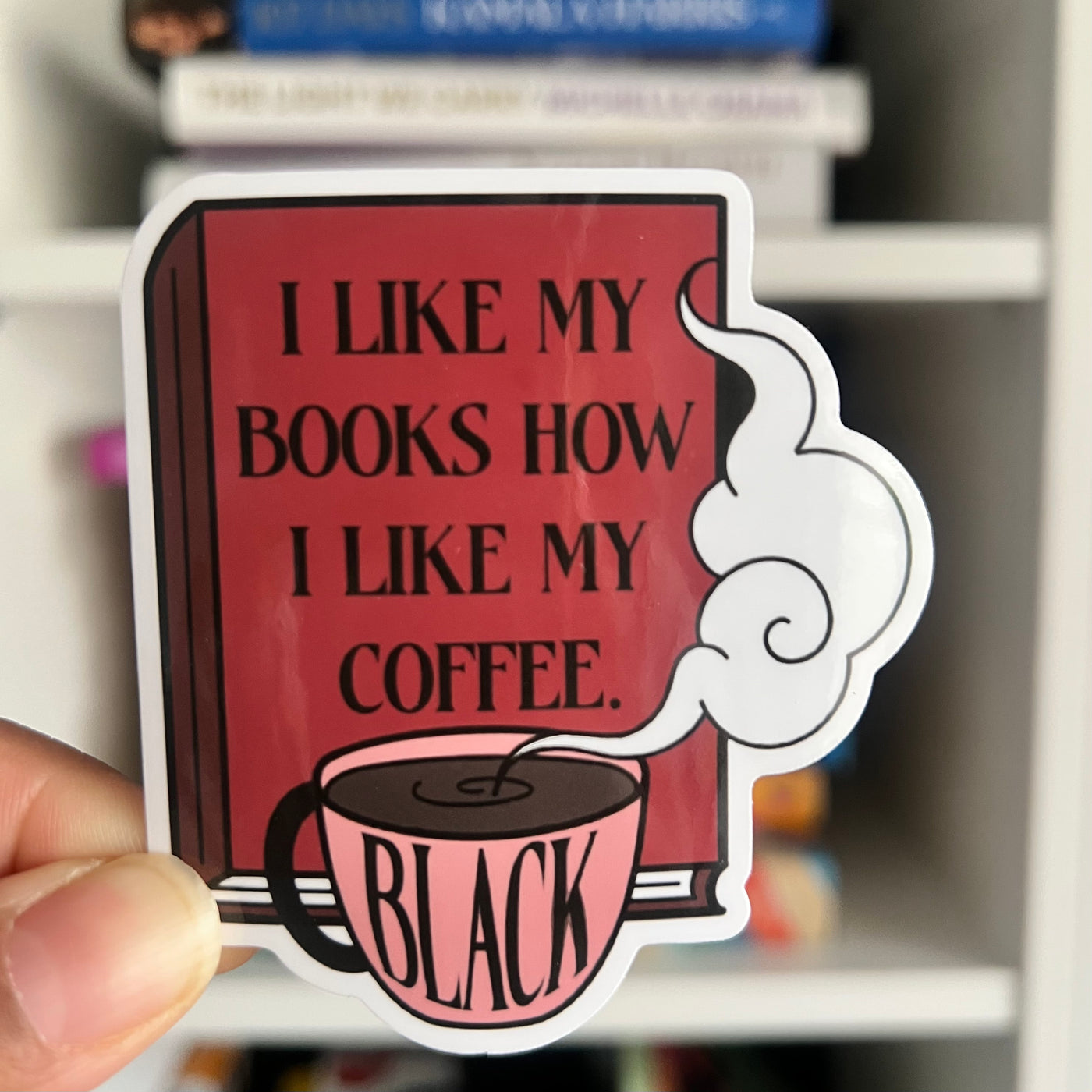 Sticker | Black Books & Coffee