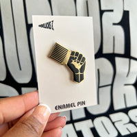 Black Power Enamel Pin