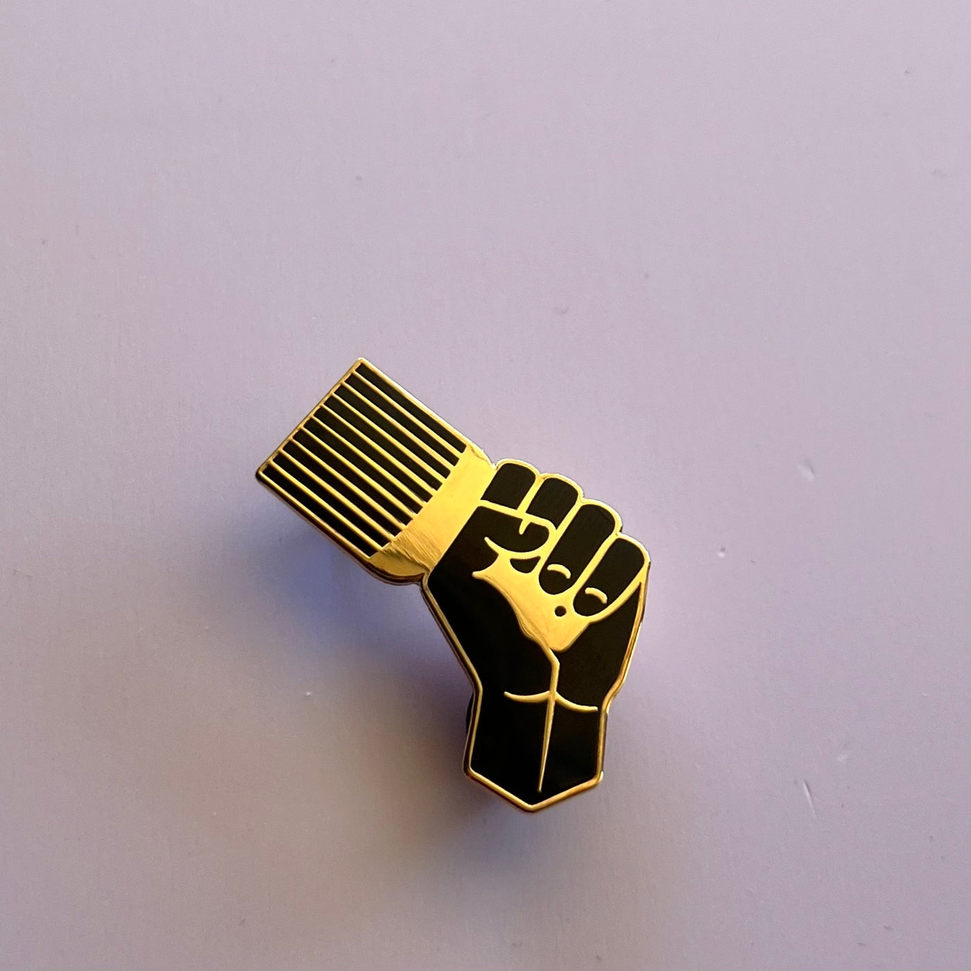Black Power Enamel Pin
