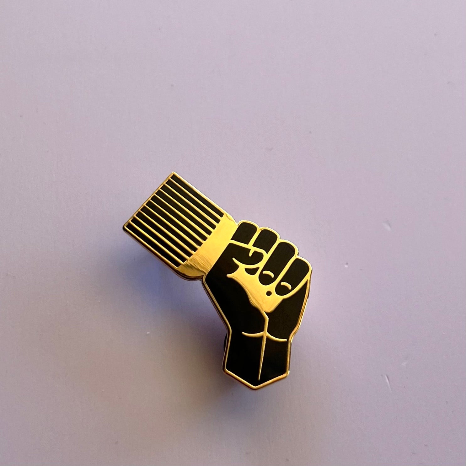 Black Power Enamel Pin