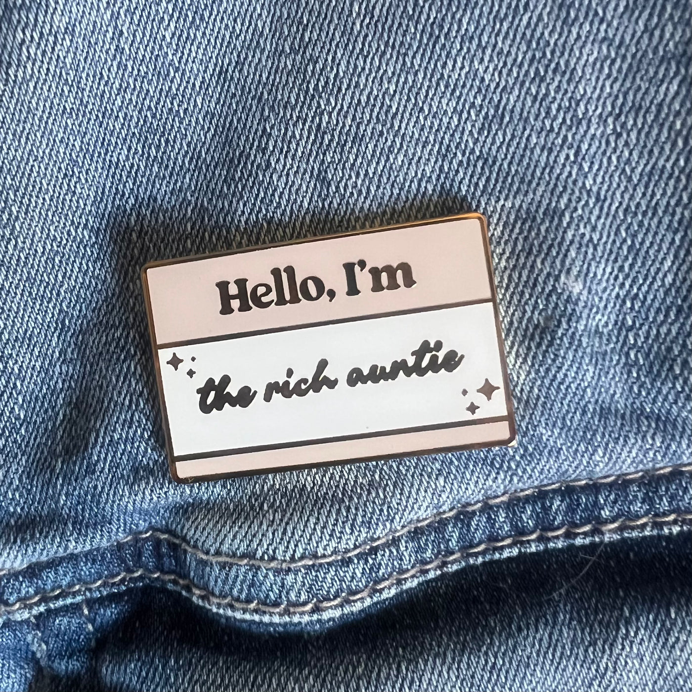 The Rich Auntie I Enamel Pin