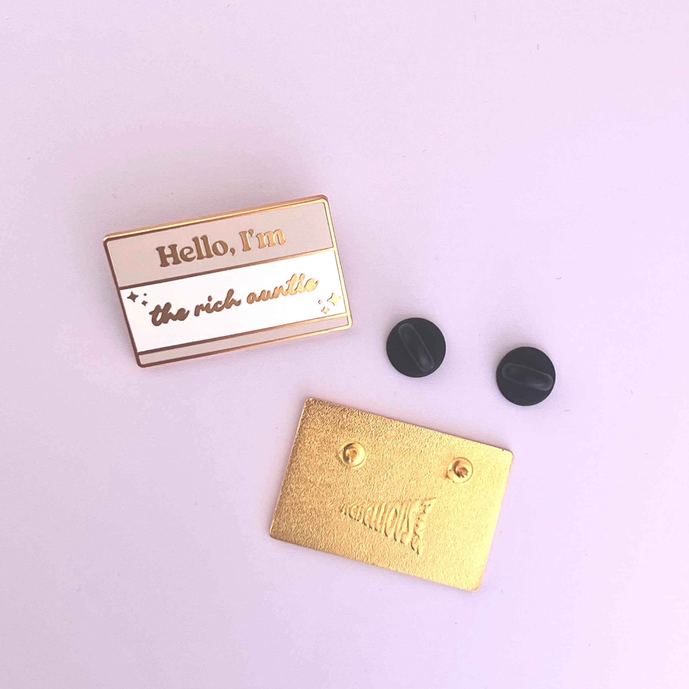 The Rich Auntie I Enamel Pin