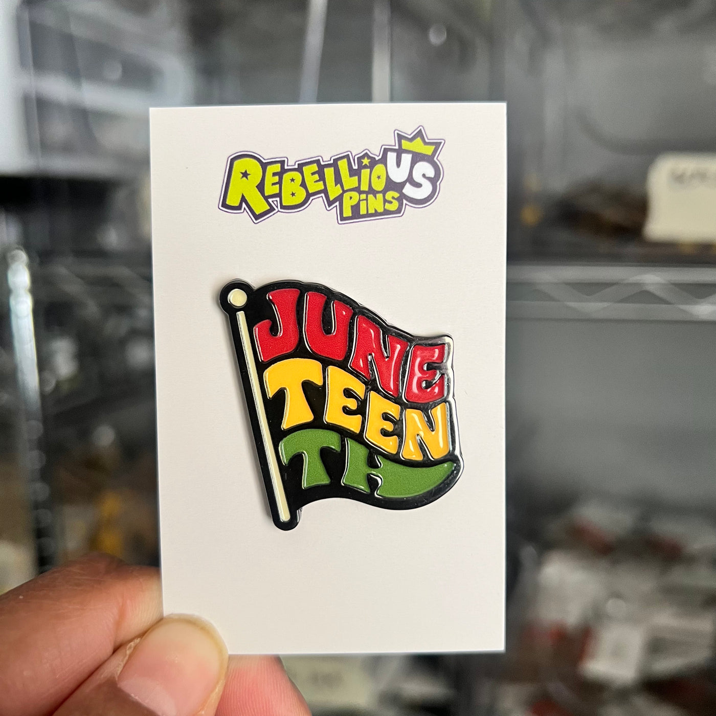 Enamel Pin | Juneteenth Flag