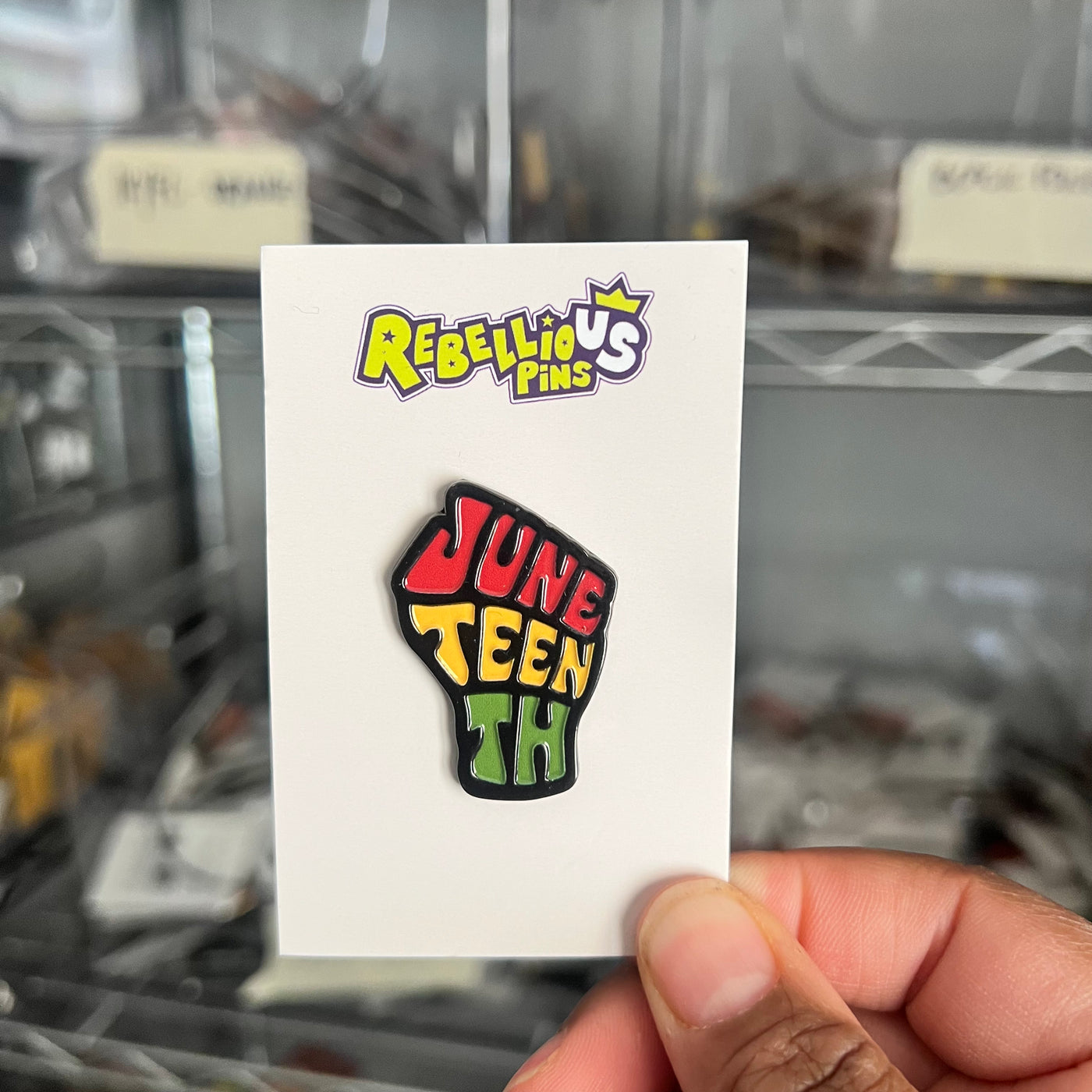 Enamel Pin | Juneteenth Fist