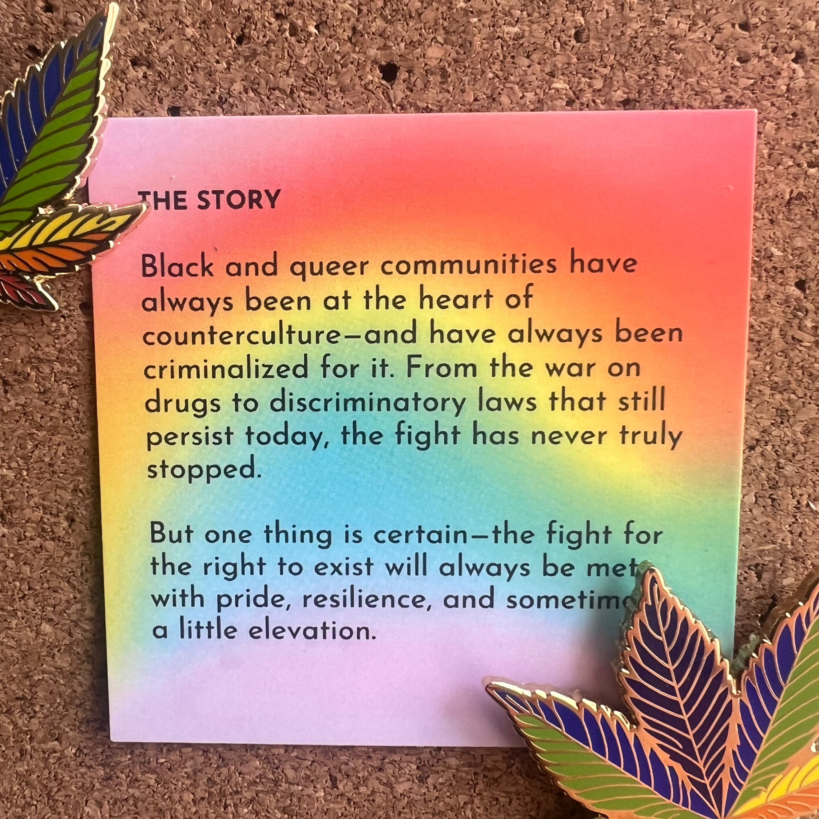 Rainbow 420 Enamel Pin