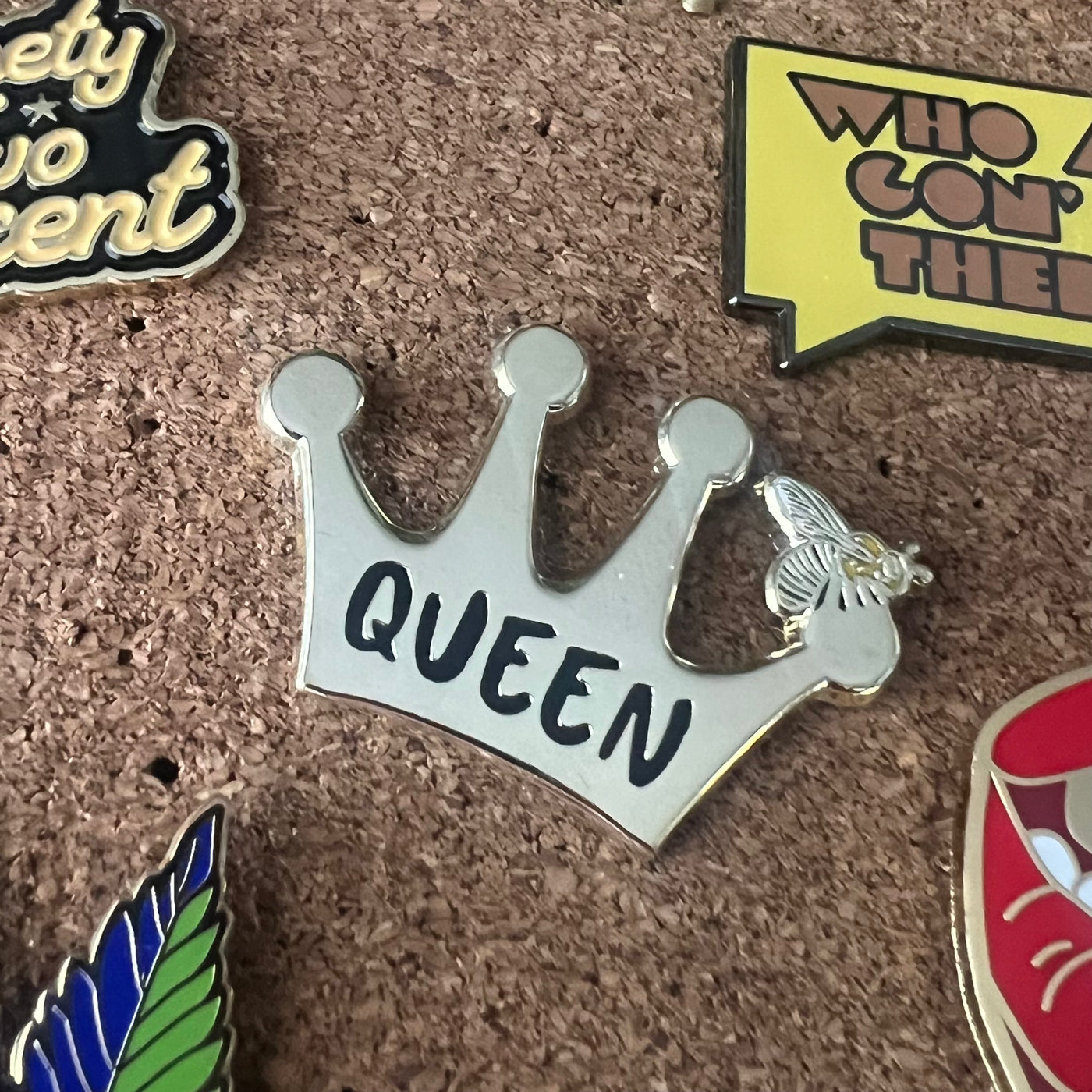 Queen Bee Enamel Pin