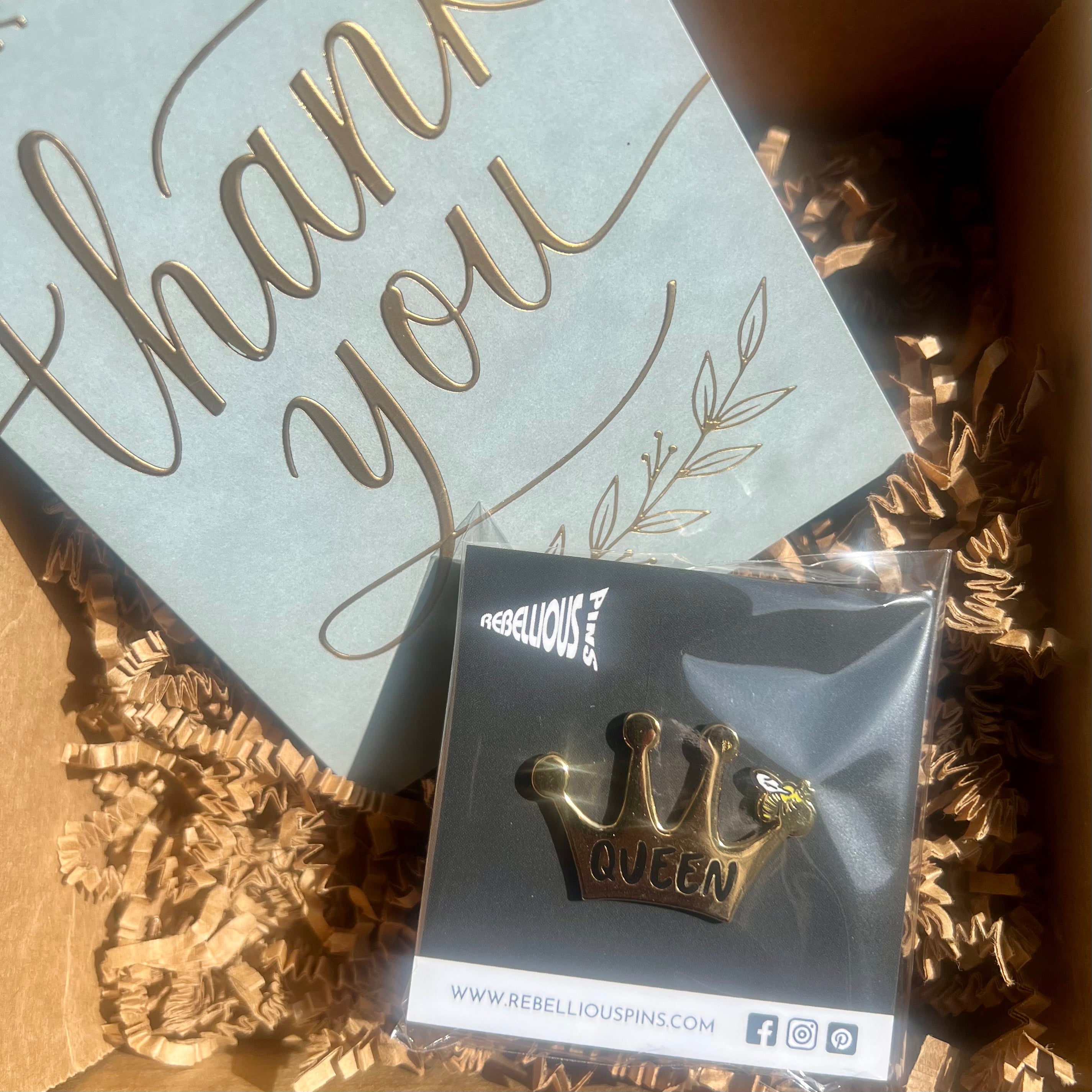 Queen Bee Enamel Pin