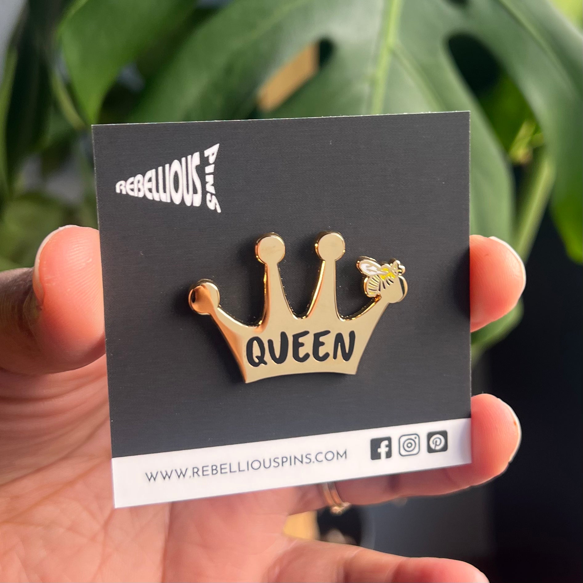 Queen Bee Enamel Pin