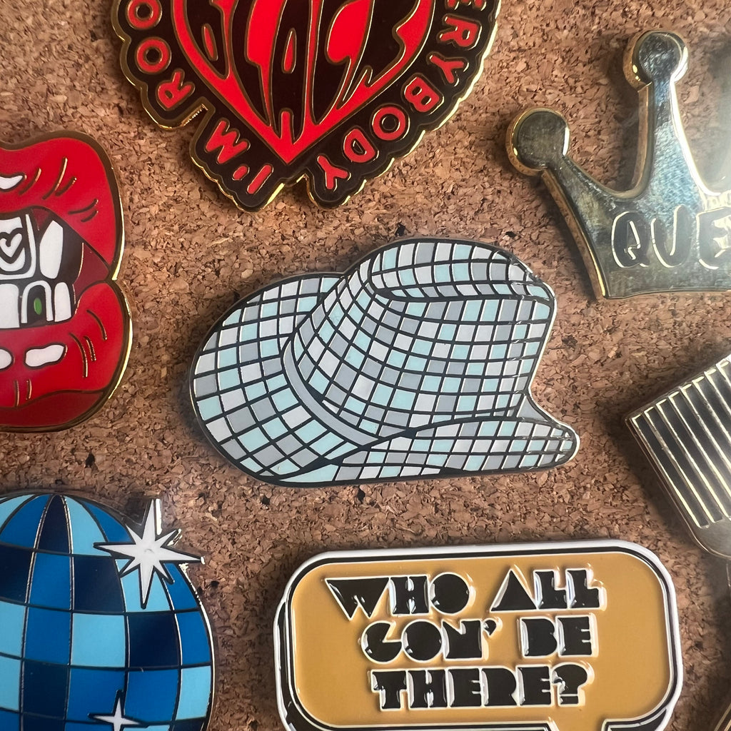 FINAL SALE Disco Cowgirl Pin (Blank Card)