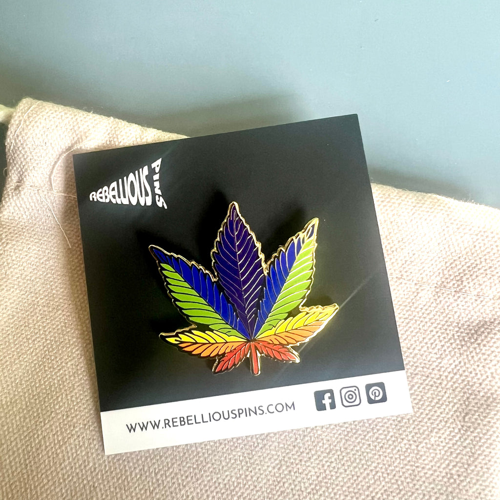 Rainbow 420 Enamel Pin