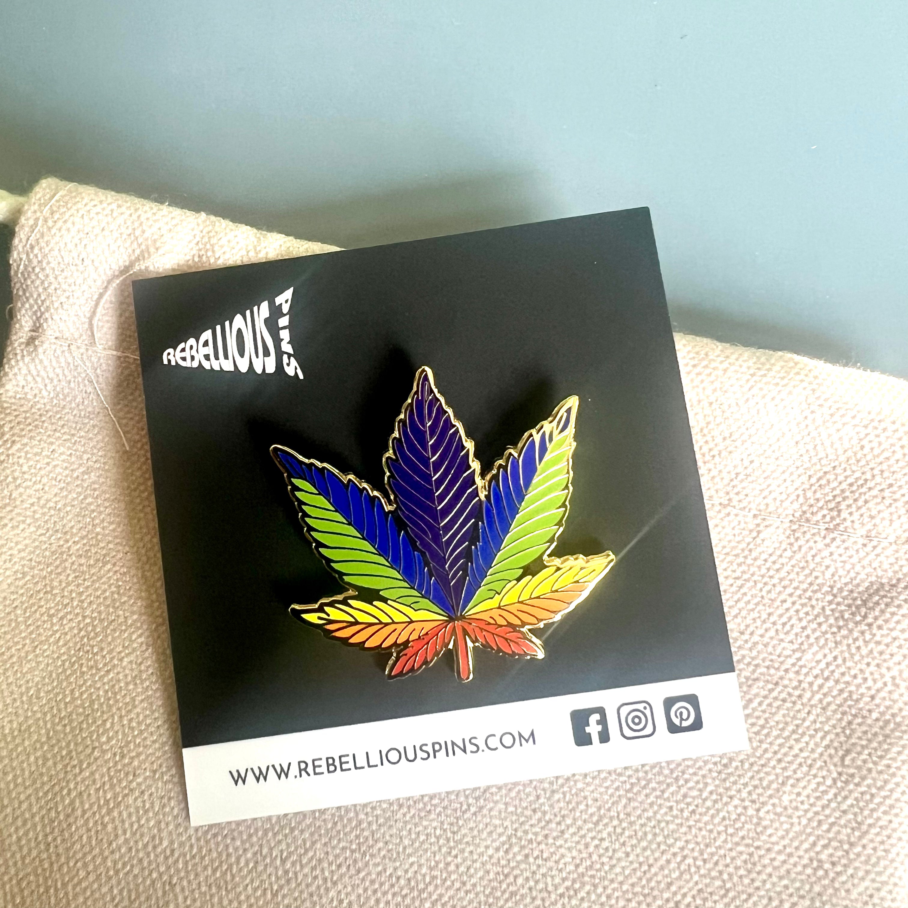 Rainbow 420 Enamel Pin