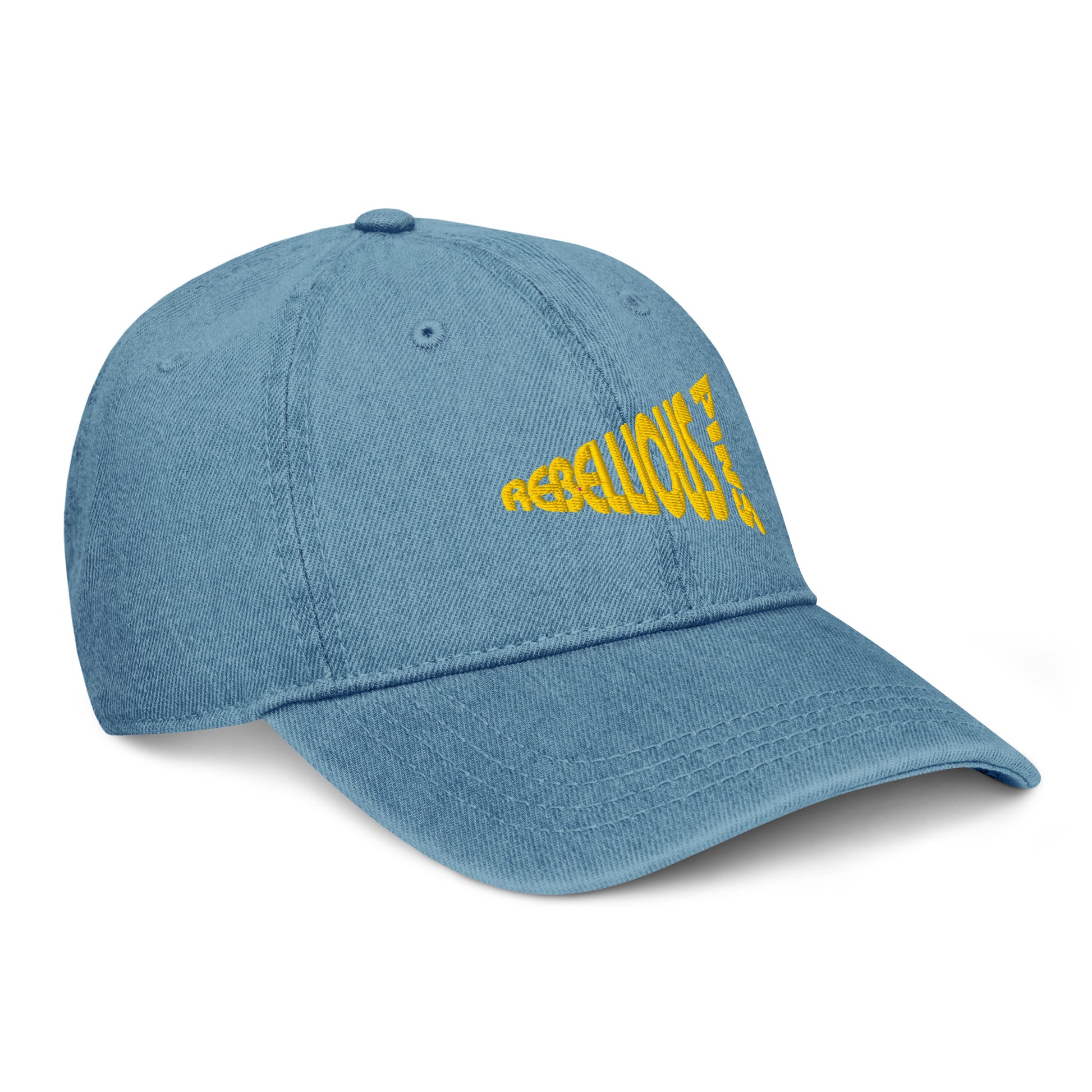 Rebellious Pins Logo Denim Hat