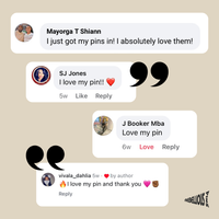 Rooting for Everybody Black Enamel Pin
