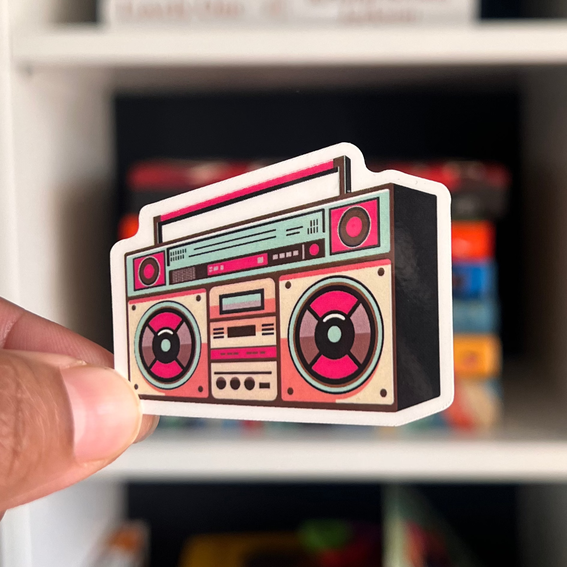 Sticker | Retro Boombox (2 inches)