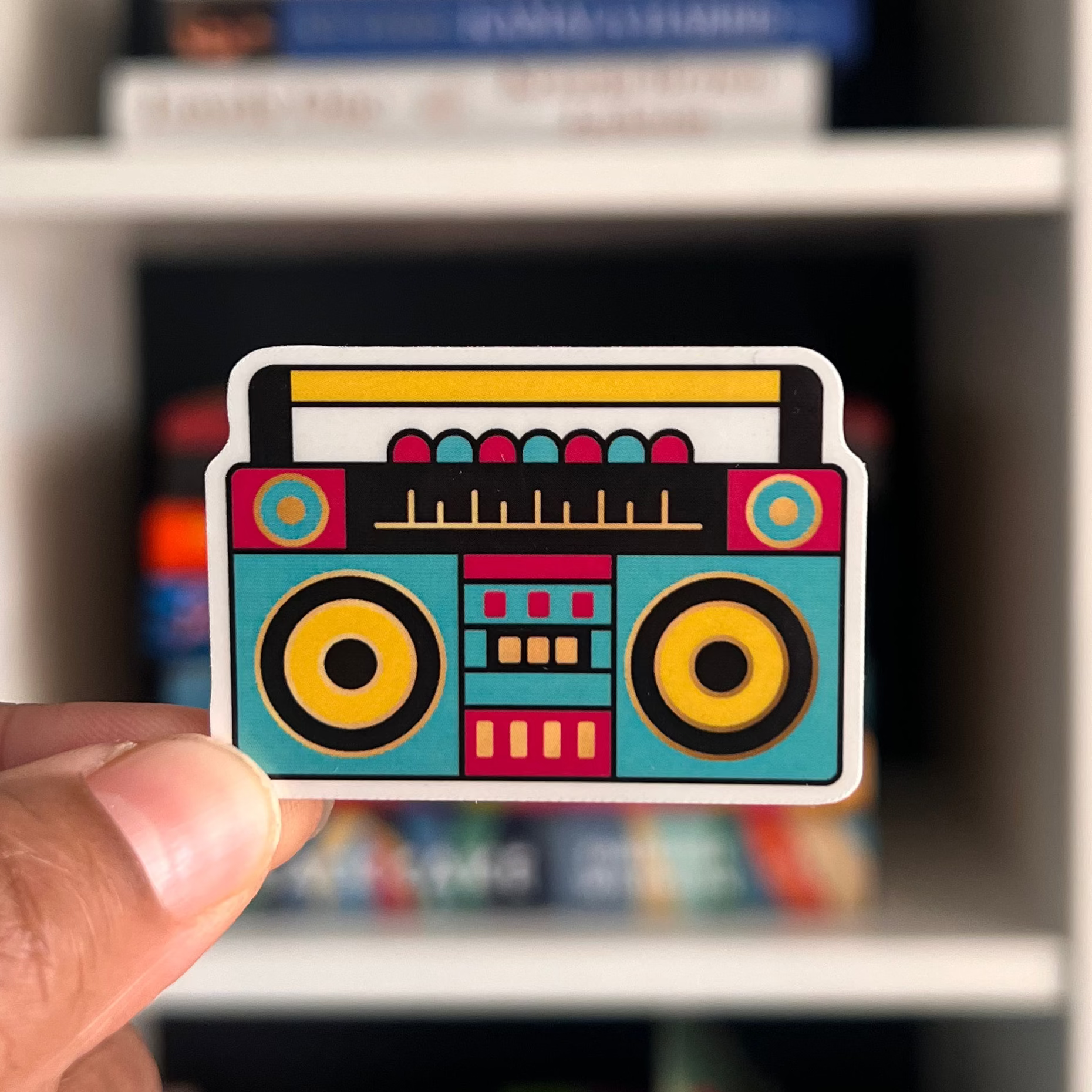 Sticker | Retro Boombox (2 inches)