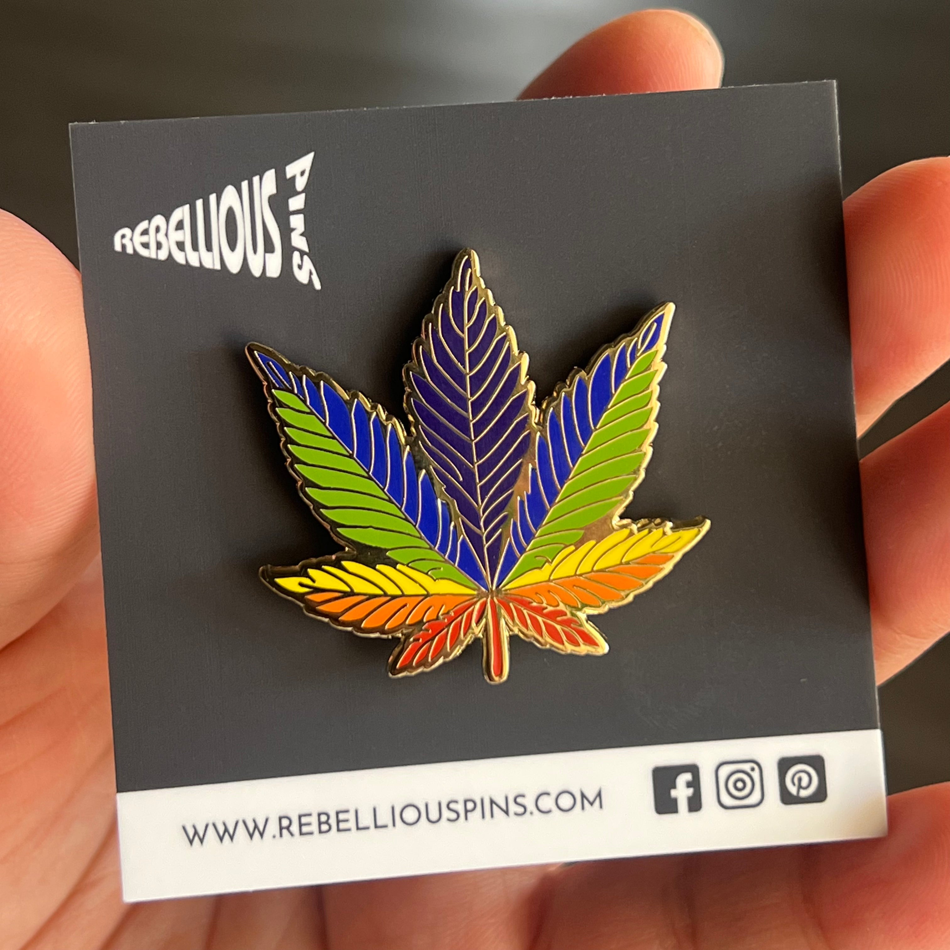 Rainbow 420 Enamel Pin